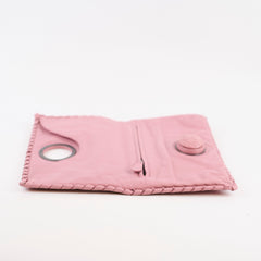 Bottega Veneta Woven Clutch Dusty Pink