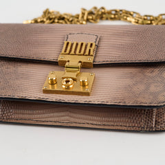 Dior DiorAddict Chain Bag Lizard