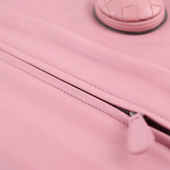 Bottega Veneta Woven Clutch Dusty Pink