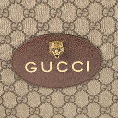 Gucci Neo Vintage Supreme Tiger Wristlet Pouch Beige