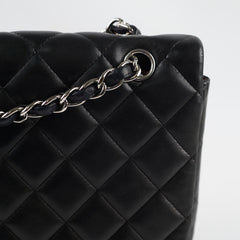 Chanel Single Flap Maxi Flap Black Lambskin SHW