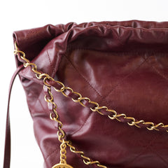 Chanel 22 Large Burgundy