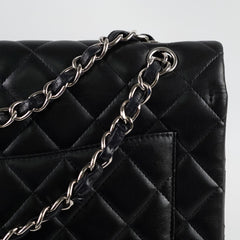 Chanel Single Flap Maxi Flap Black Lambskin SHW