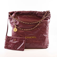 Chanel 22 Large Burgundy