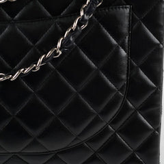 Chanel Single Flap Maxi Flap Black Lambskin SHW