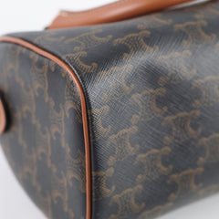 Celine Small Boston Bag Triomphe Canvas