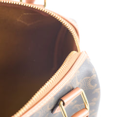 Celine Small Boston Bag Triomphe Canvas
