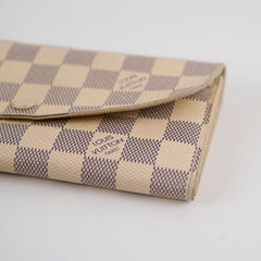 Louis Vuitton Emilie Wallet Damier Azur