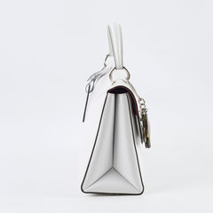 Louis Vuitton Epi Grenelle PM White with Willy Flower bag charm