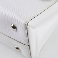 Louis Vuitton Epi Grenelle PM White with Willy Flower bag charm