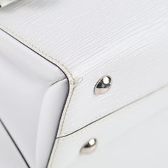 Louis Vuitton Epi Grenelle PM White with Willy Flower bag charm