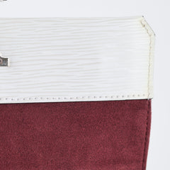 Louis Vuitton Epi Grenelle PM White with Willy Flower bag charm