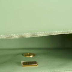 Chanel Mini Rectangular Top Handle Light Green Seasonal