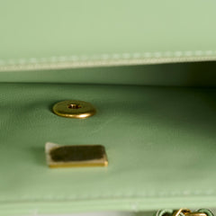 Chanel Mini Rectangular Top Handle Light Green Seasonal