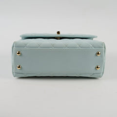 Chanel Coco Handle Small Caviar Light Blue