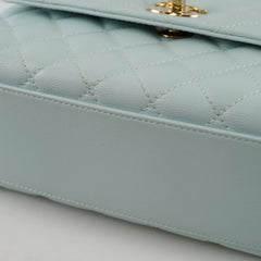 Chanel Coco Handle Small Caviar Light Blue