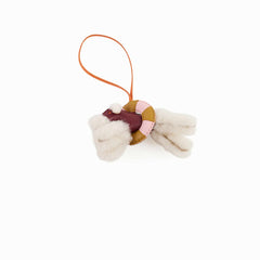 Hermès Budy "A la Mer" Bag Charm Ecru/Rouge
