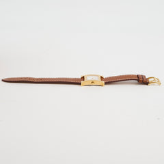 Hermes H Watch Gold PM with Barenia Strap