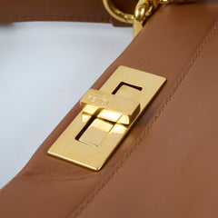Fendi Medium Peekaboo Brown Nappa Calfskin