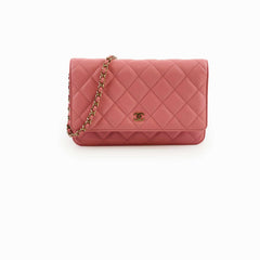 Chanel Wallet On Chain WOC Caviar Pink