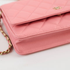 Chanel Wallet On Chain WOC Caviar Pink