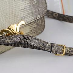 Celine Teen Triomphe Ombre Lizard