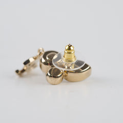 Chanel Pear Crystal Drop Earrings