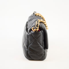 Chanel 19 Small Goatskin Black
