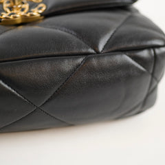 Chanel 19 Small Goatskin Black