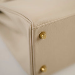 Hermès Hermes Kelly 28 Retourne Evercolour Beton C Stamp