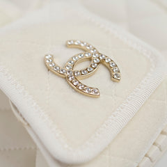 Chanel White Slides Shoes