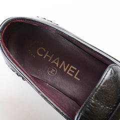 Chanel Loafers Black Size 36.5