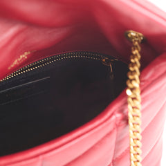 Saint Laurent Toy Lou Lou Puffer Red