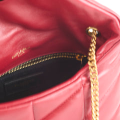 Saint Laurent Toy Lou Lou Puffer Red