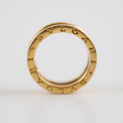 Bvlgari B.Zero Yellow Gold Ring Size 58