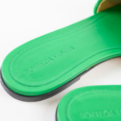 Bottega Veneta Green Padded Quilted Slides 38.5 Shoes