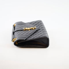 Saint Laurent Envelope Bag Black