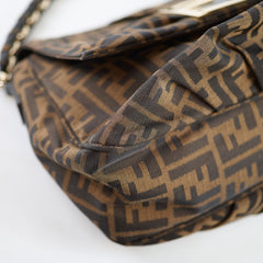 Fendi Vintage Zucca Canvas Mia Flap Bag