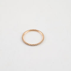 Van Cleef and Arpels Felicite 1.2mm Wedding Band Rose Gold Size 50
