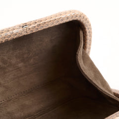 Bottega Veneta Exotic Python Clutch Dusty Pink Blush