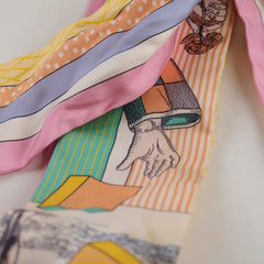 Hermes Grand Theatre Nouveau Silk Twilly