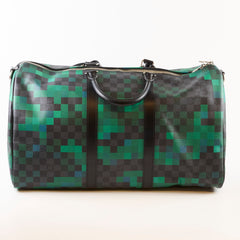 Louis Vuitton Pixel Keepall 50 Bandouliere Damier Grpahite Vert