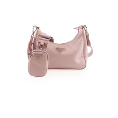 Prada Mini Re-edition 2000 Crossbody Pale Pink