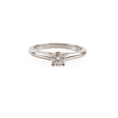 Cartier 1895 Solitaire Diamond Ring White Gold Size 47