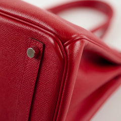Hermès Birkin 30 Rouge Cassaque Epsom P Square Stamp