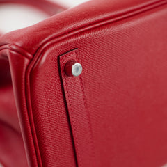 Hermès Birkin 30 Rouge Cassaque Epsom P Square Stamp