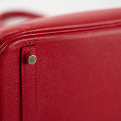 Hermès Birkin 30 Rouge Cassaque Epsom P Square Stamp