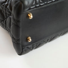 Dior Large Black Cannage Tote