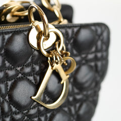 Dior Large Black Cannage Tote