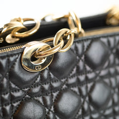Dior Large Black Cannage Tote